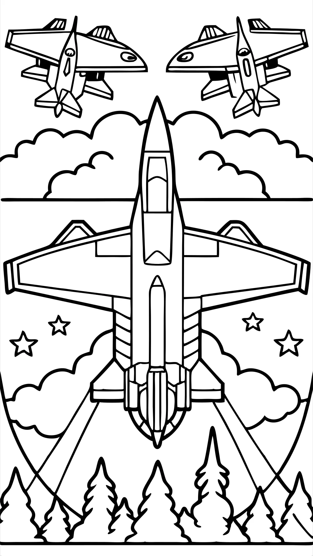 fighter jet coloring pages